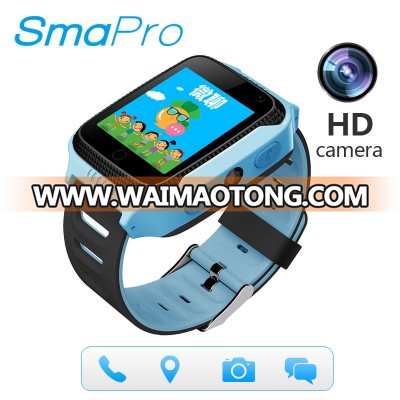 1.44 inch camera gps tracker kids security gps smart watch with GSM SOS calling camera function for children